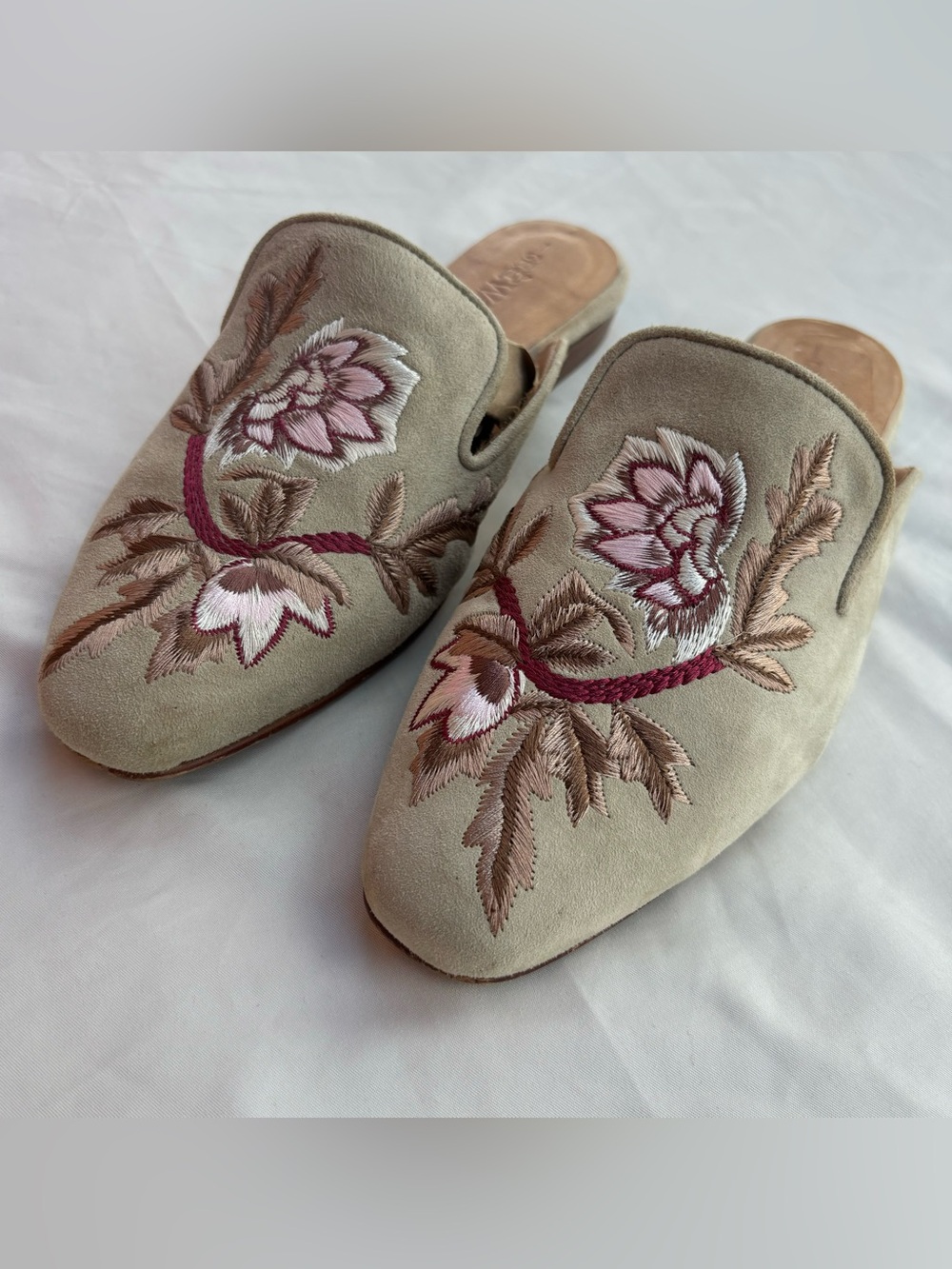 GeeWaWa Anthropologie Sundance Slide on Mules Shoes Sandals Size 39 / 9 Floral